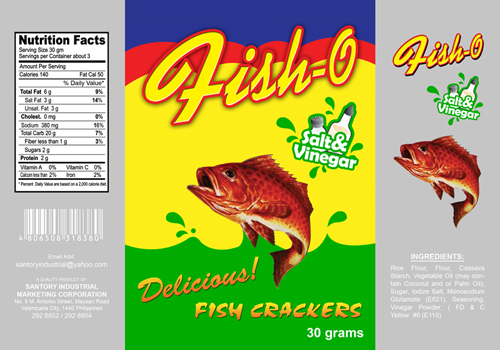 Fish-O Fish Cracker Salt & Vinegar Flavor